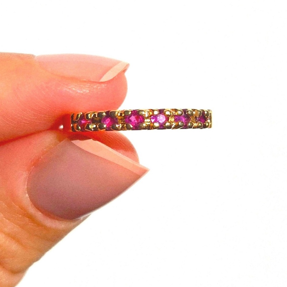 Vintage 14K Ruby stacking ring